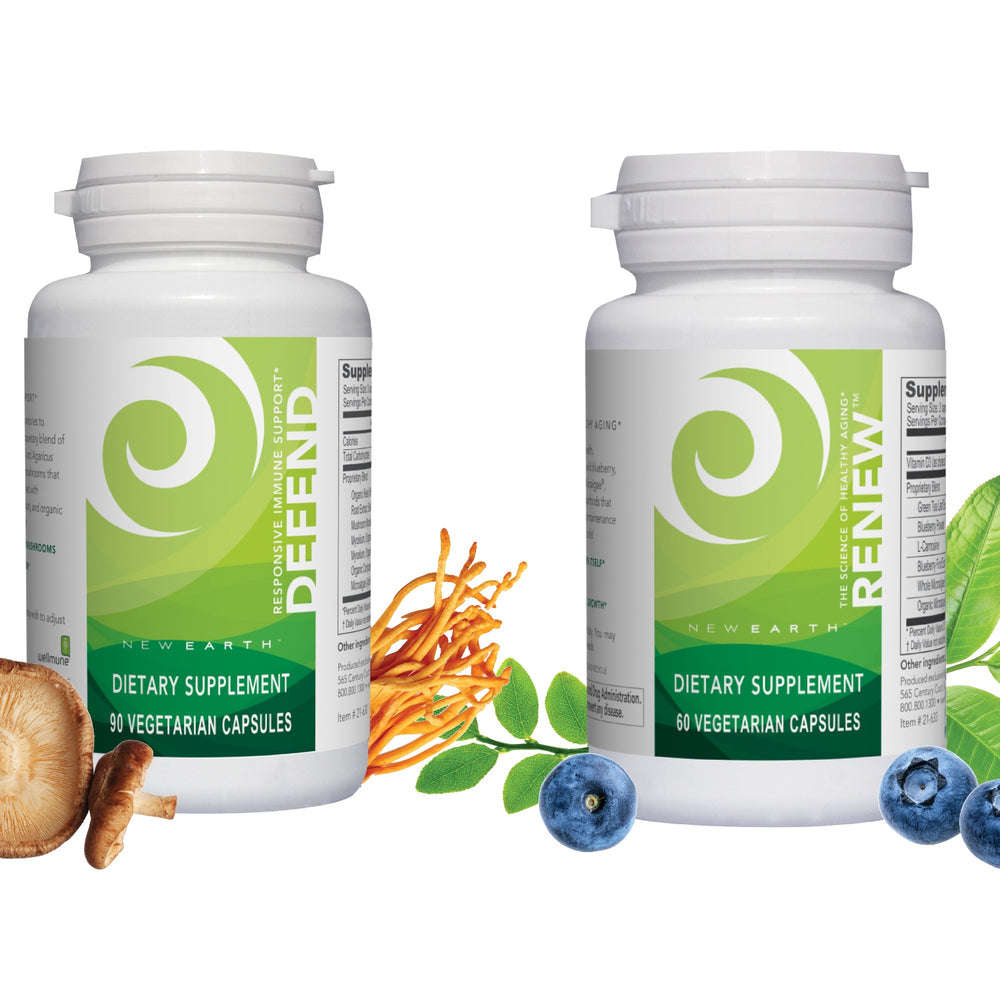 Fall Reset Bundle — New Earth Defend and Renew bottles